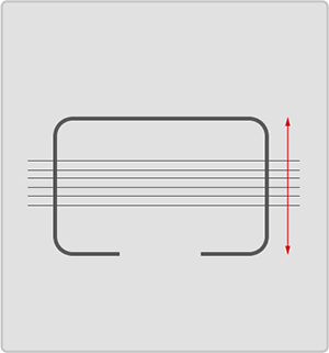 Staple size